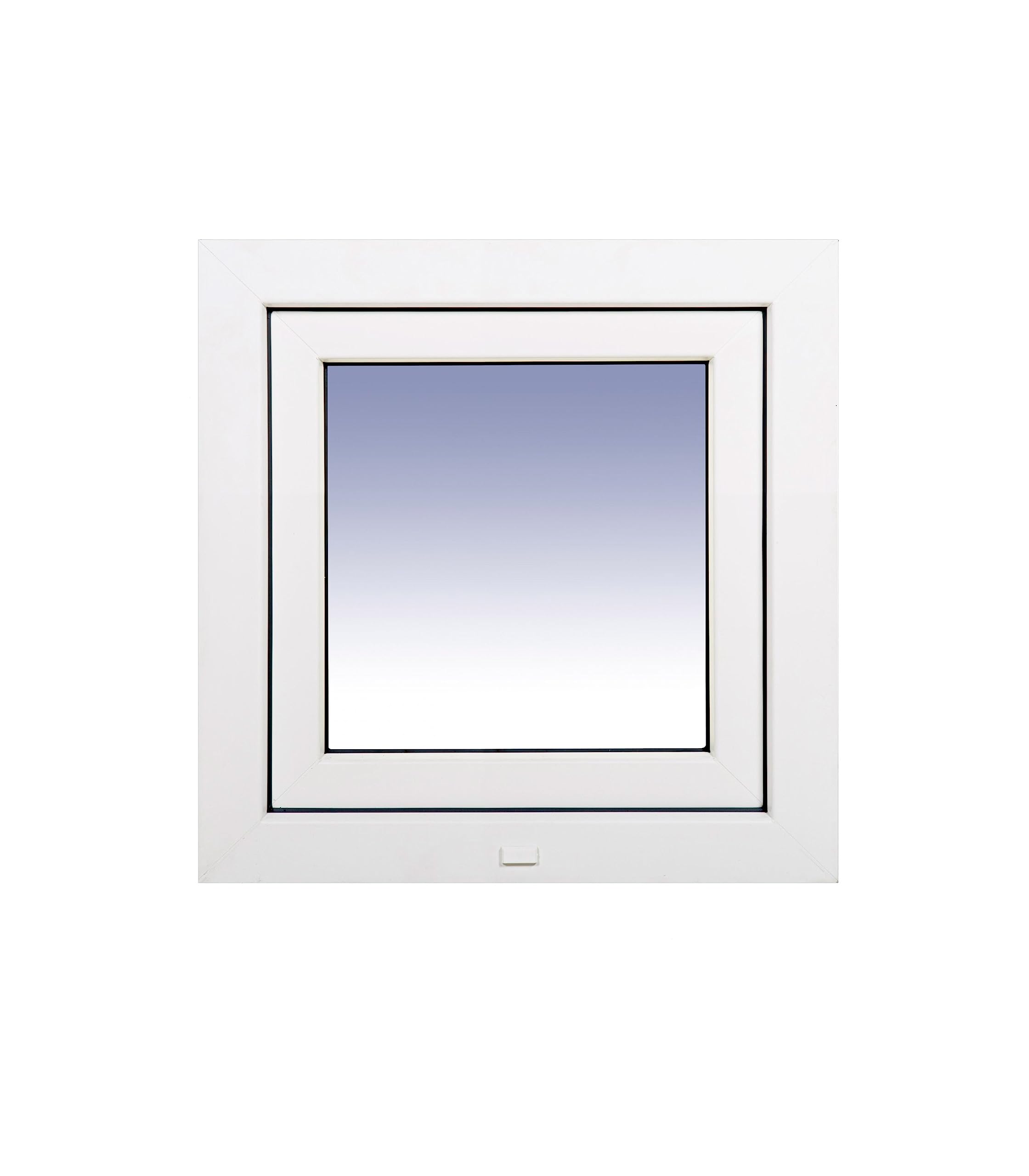 Ventanastock PVC 600x600 Practicable Oscilobatiente Derecha 1 hoja con vidrio Carglass (Climalit Mate)