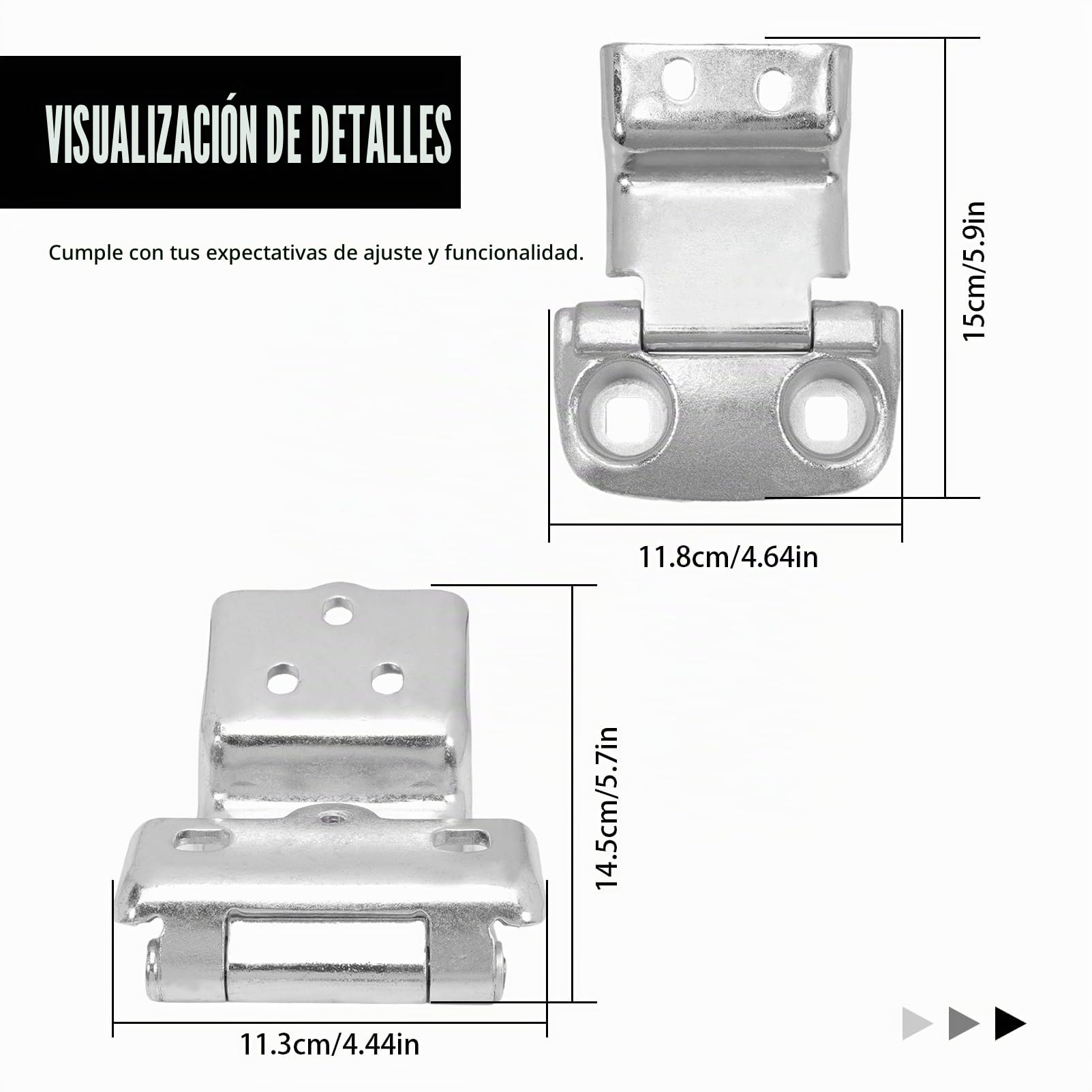 4 bisagras para Fiat Ducato Citroen Jumper Peugeot Boxer 2006-onpuerta trasera superior inferior izquierda derecha 180 grados, bisagra de puerta sustituye 1388883080 1373902080