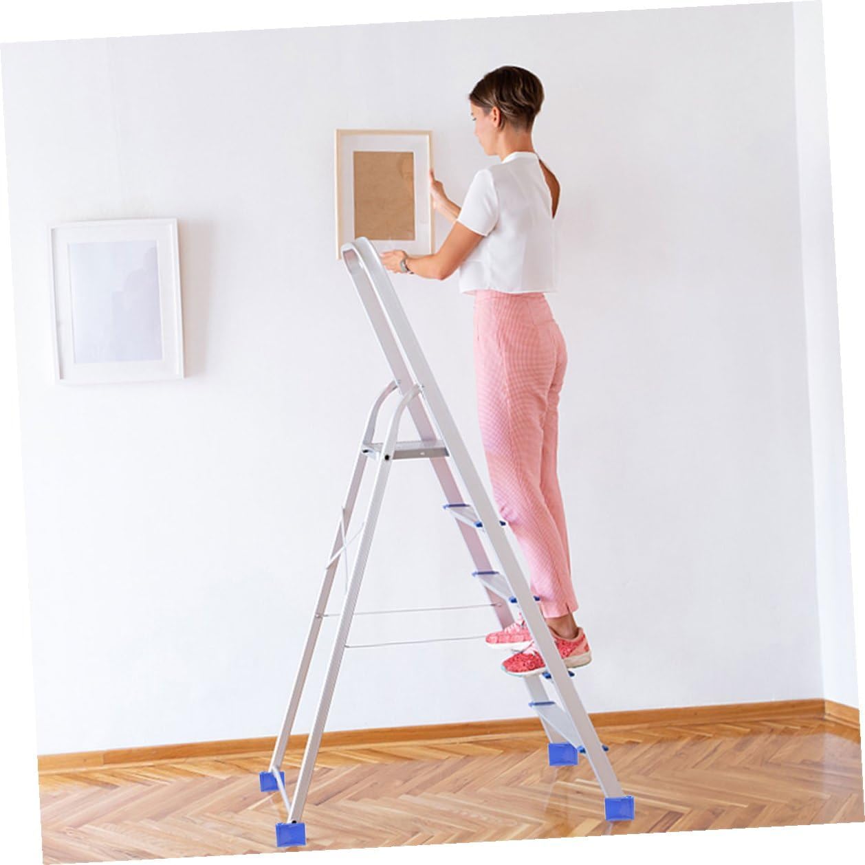 8pcs Non-Slip Ladder Foot Covers Rubber Pads for Extension Ladders Anti-wear Safety Protection Blue 61x61x17mm Feet Accessories