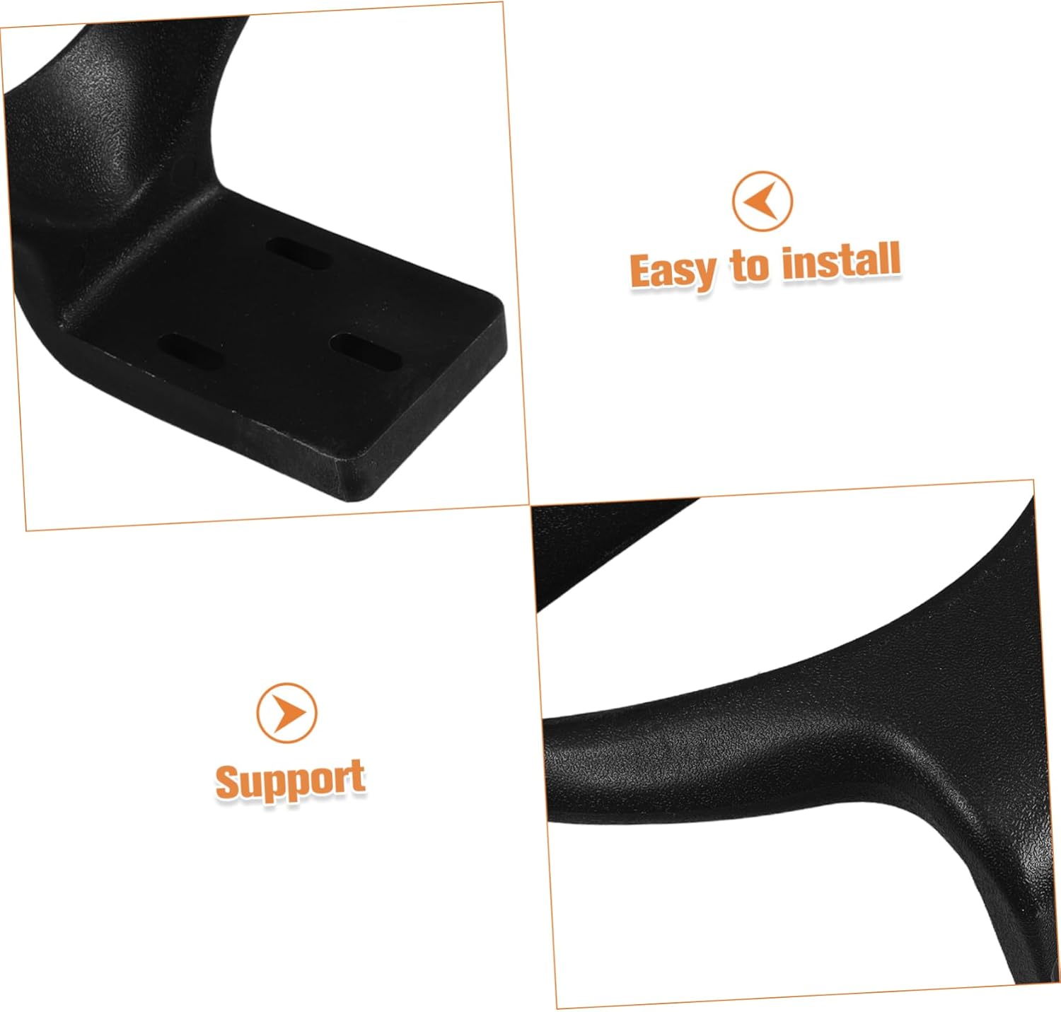 2Pcs Ergonomic Office Chair Armrests Easy Install Replacement for Home Gaming Chairs Multipurpose Supportive Arm Rests Comfortable Design