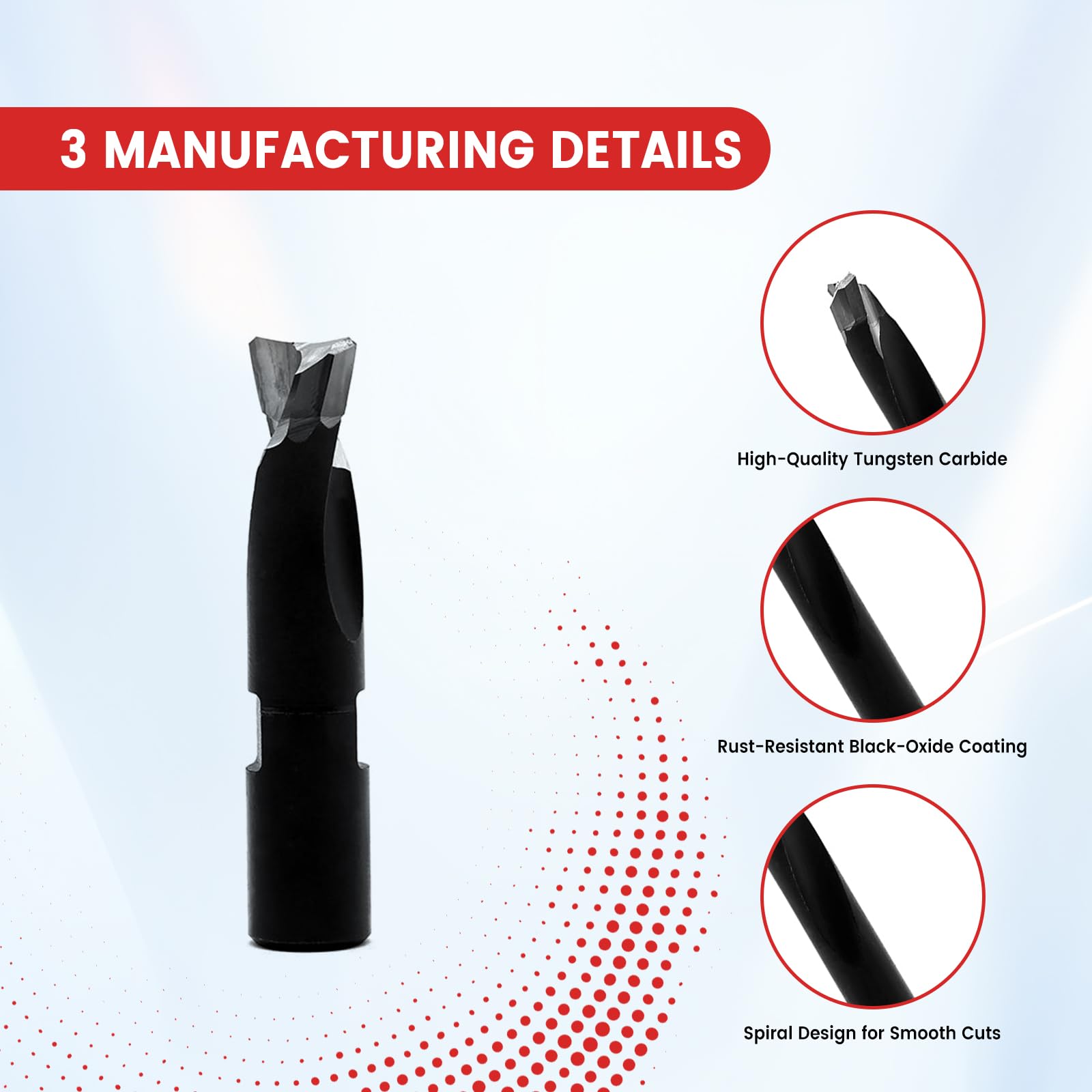 Findbuytool Fresa per fresa con gambo da 10 mm, in carburo di tungsteno, con foro per fresatrice per fresa per Festool DF500 Domino Router, dimensioni 10 mm (1 pezzo)