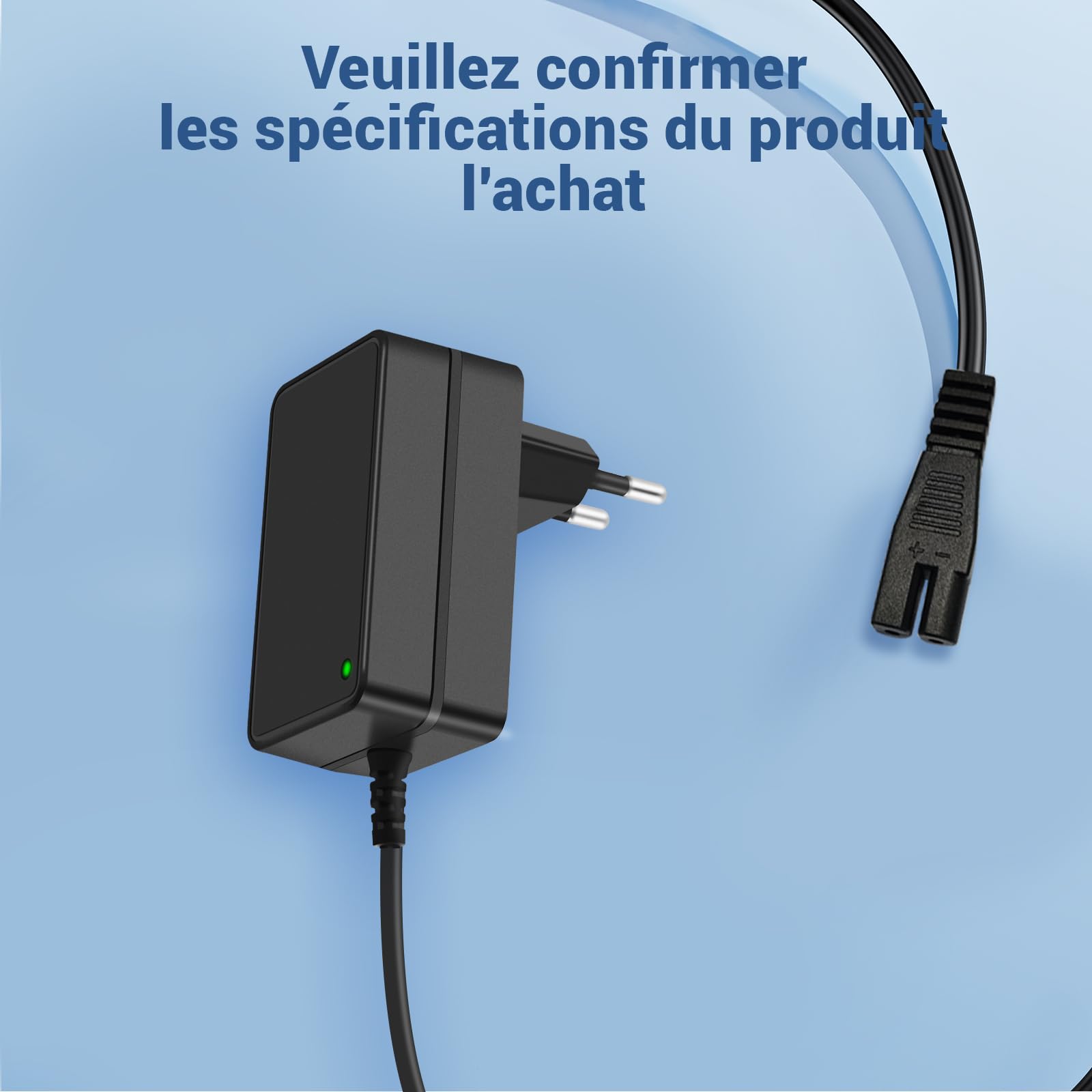 16.8V Rechargeur adapté pour Aiper Scuba S1 Robot de Piscine Compatible avec Aiper Scuba S1 E1 14.4V Batterie Li-Ione Batterie sans Fil Aspirateur de Piscine Adaptateur