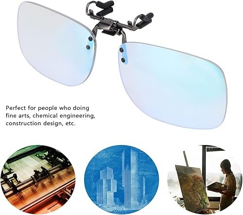 Miniatura 2 de Jiawu Gafas de clip para ceguera roja-verde, lentes correctoras ligeras para hombre y mujer, Claro