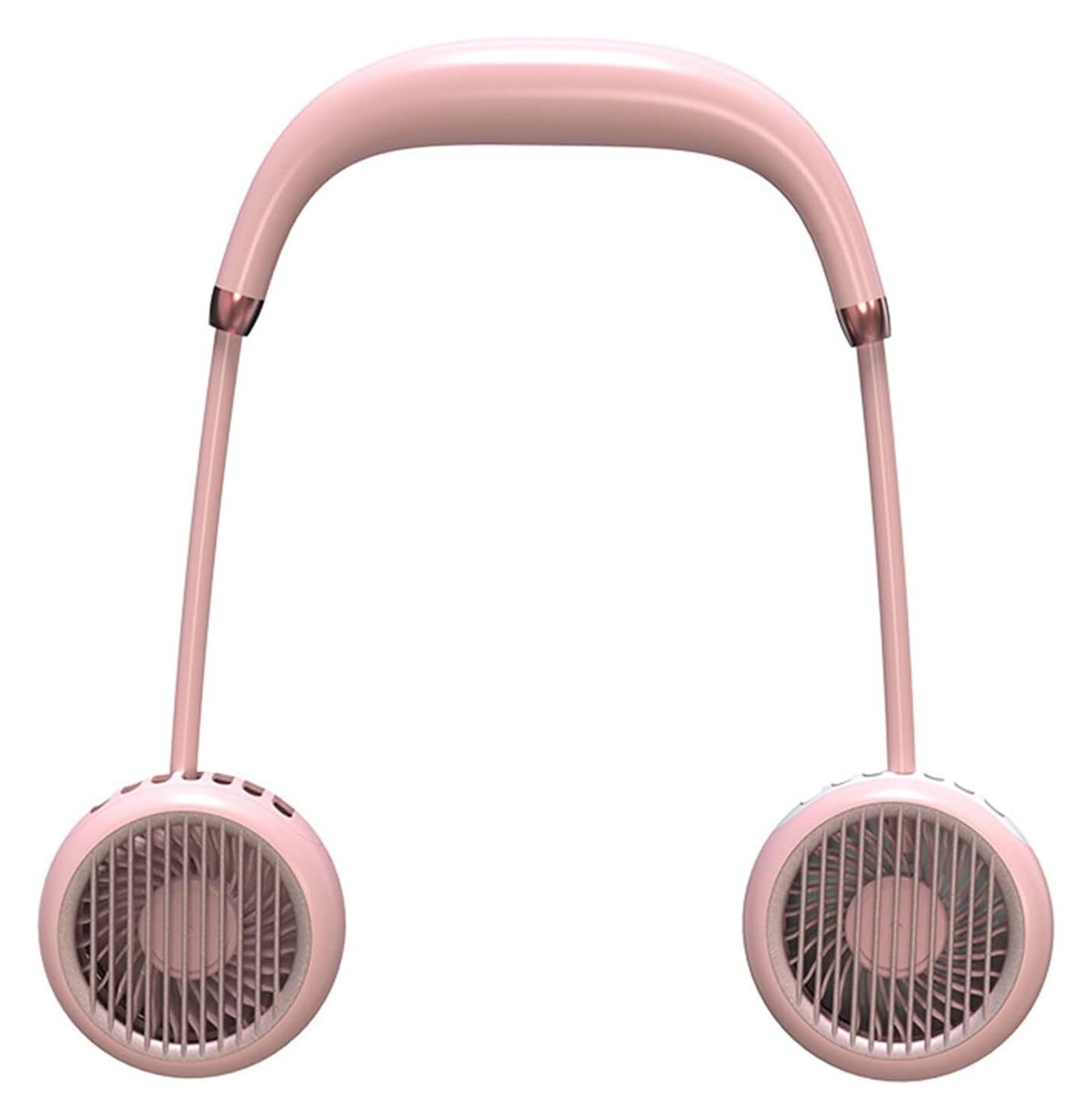 UDPOIUYT Wearable Cooling Fan, Neck Fan 360° Bladeless USB 3 Speed Silent Headphone