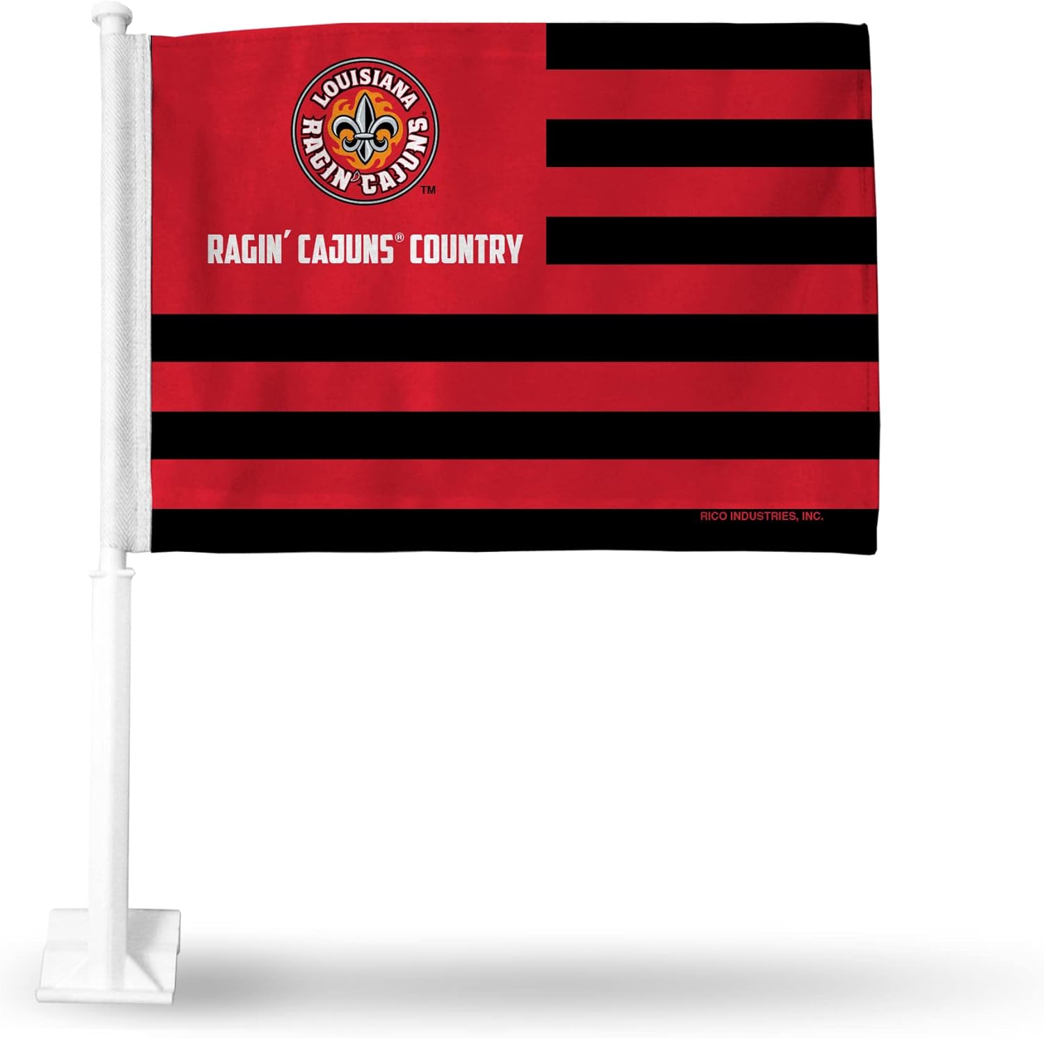 NCAA Rico Industries Penn State Nittany Lions Standard Double Sided Double Sided Car Flag - 16" x 19" - Strong Pole that Hooks Onto Car/Truck/Automobile : Everything Else