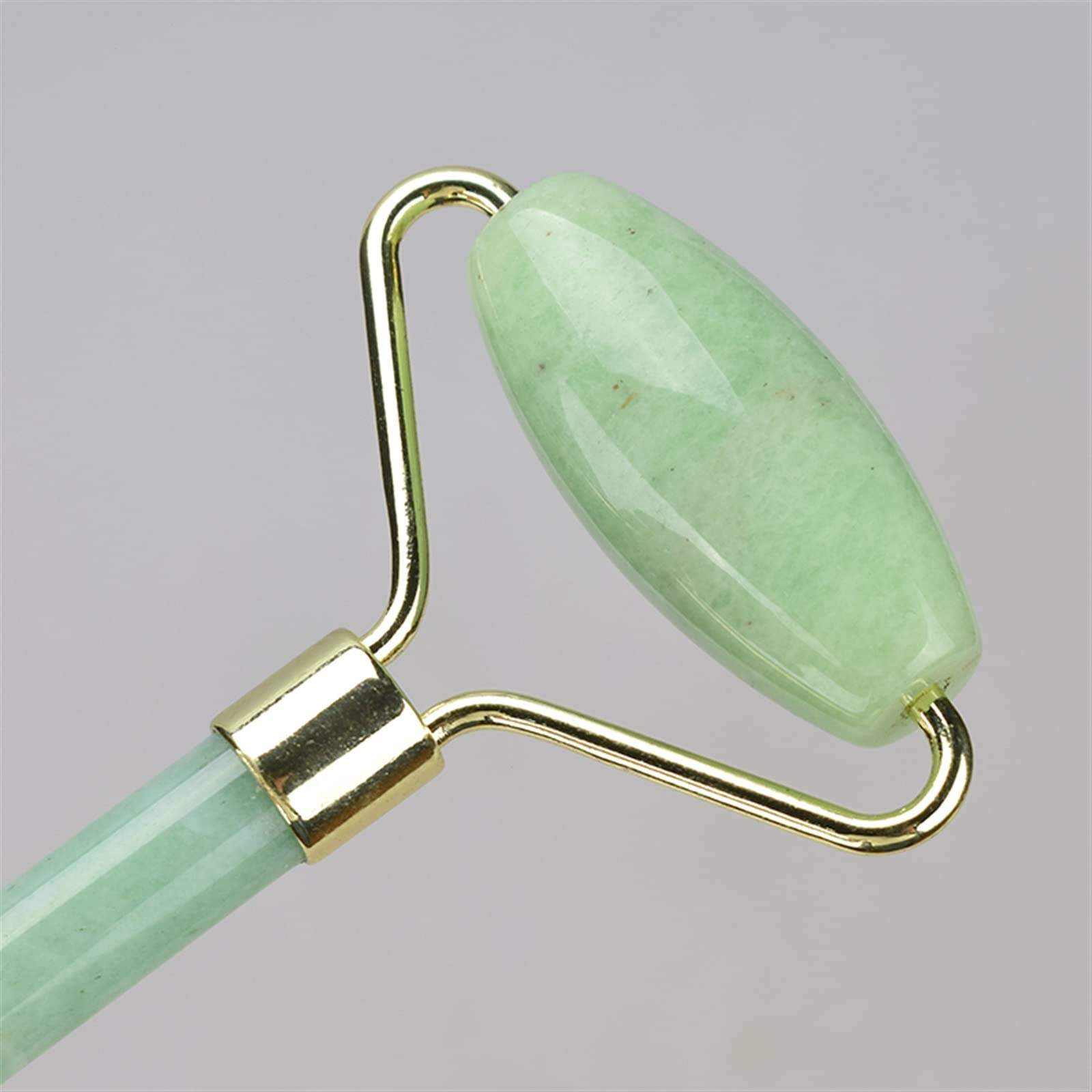 BAWHO Double Head Jade Rollers for Face Green Jade Massage Roller Cellulite Wrinkle 1Pcs