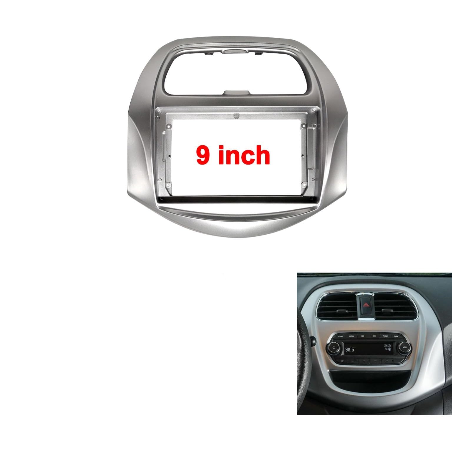 Autoradio Rahmen Pasuje do Chevrolet SPARK BEAT 2018-2020 nawigacja samochodowa GPS wieża stereo oblicowania rama panelu Ramka do radia(Frame and cable)