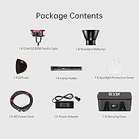 Vista 9 de GVM - Kit de luces de estudio bicolor de 300 W con montaje Bowens Softbox y soporte CCT 2700K 6800K CRI 97+ Iluminación continua para fotografía