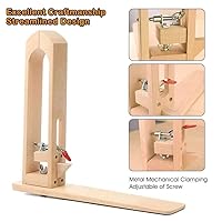 Vista 6 de Poni de costura de cuero, mesa de madera escritorio pony caballo abrazadera para bricolaje cuero