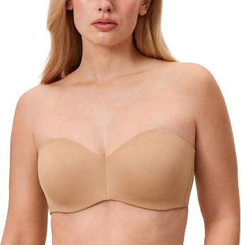 DELIMIRA Womens Strapless Unlined Minimizer Bras | Underwire, Plus Size, Support