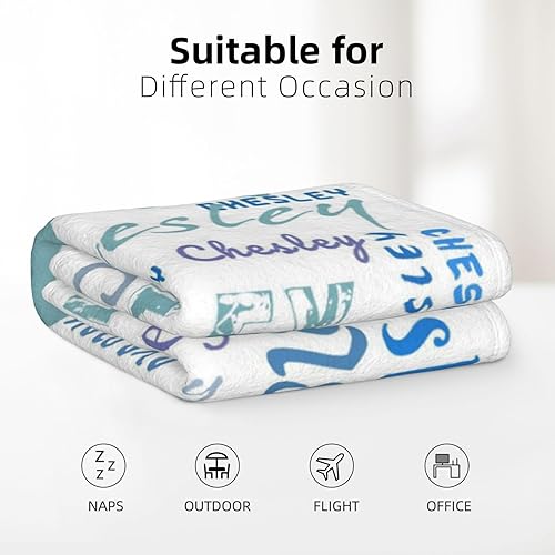 Vista 11 de Manta personalizada para niños, bebés y adultos, mantas con nombre personalizado para niñas y niños, manta personalizada con nombre, regalo