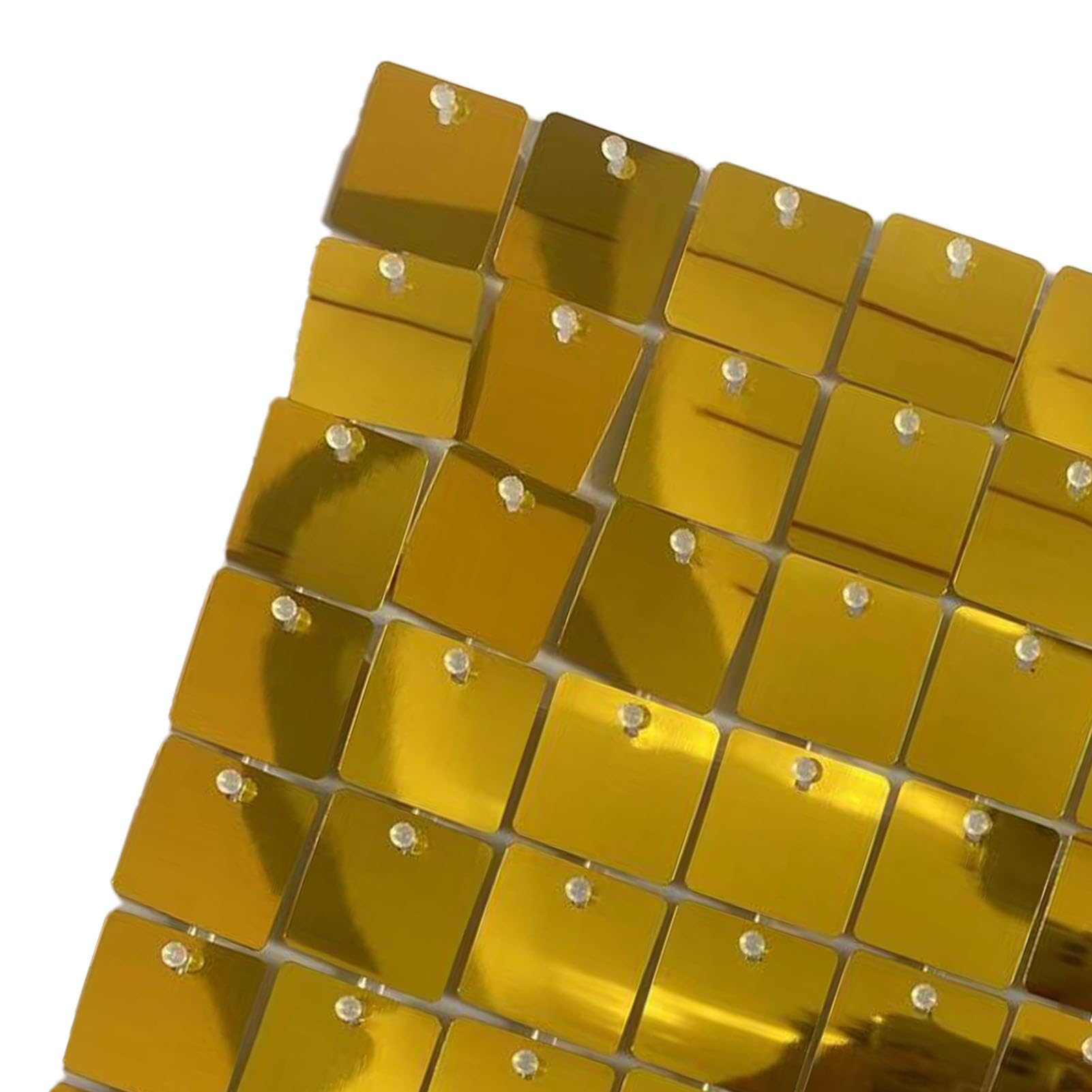 24 pezzi di paillettes quadrate, 30x30 cm in PVC con paillettes sciolte paillette per cucire decorazione di nozze marina artigianato accessorio fai da te
