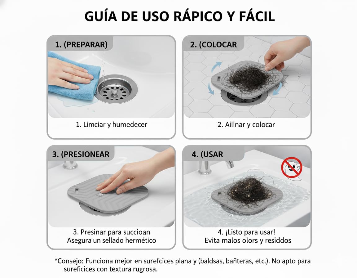 2 Piezas Tapa Desagüe de Silicona para Ducha 15 cm, Tapón Sólido Antiolores con Ventosas, Bloqueador de Cucarachas, Cubierta de Drenaje Flexible para Bañera, Lavabo y Cocina, Gris Universal