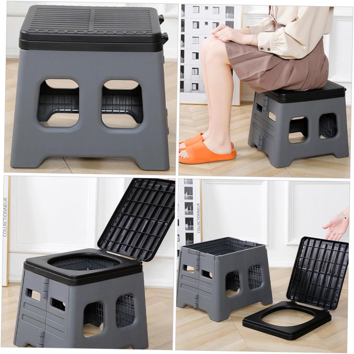 Portable Folding Toilet for Camping Travel Potty Lightweight and Durable Emergency Toilet for Outdoor Use Versatile Stool for Car and Hiking Activities