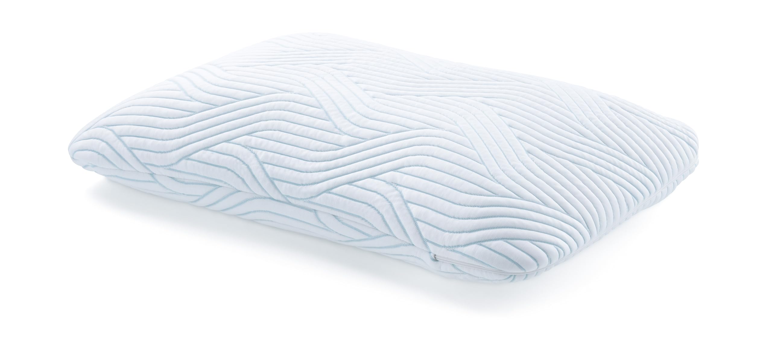TEMPUR Symphony SmartCool poduszka do spania z pianki z pamięcią kształtu, ergonomiczna poduszka pod szyję dla osób śpiących na plecach i na boku, rozmiar S (63 x 43 x 11 cm), biała