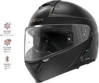 Vista 3 de Sena Impulse DOT Casco modular con Bluetooth abatible con sonido de Harman Kardon, casco de doble visera con sistema de intercomunicación de malla