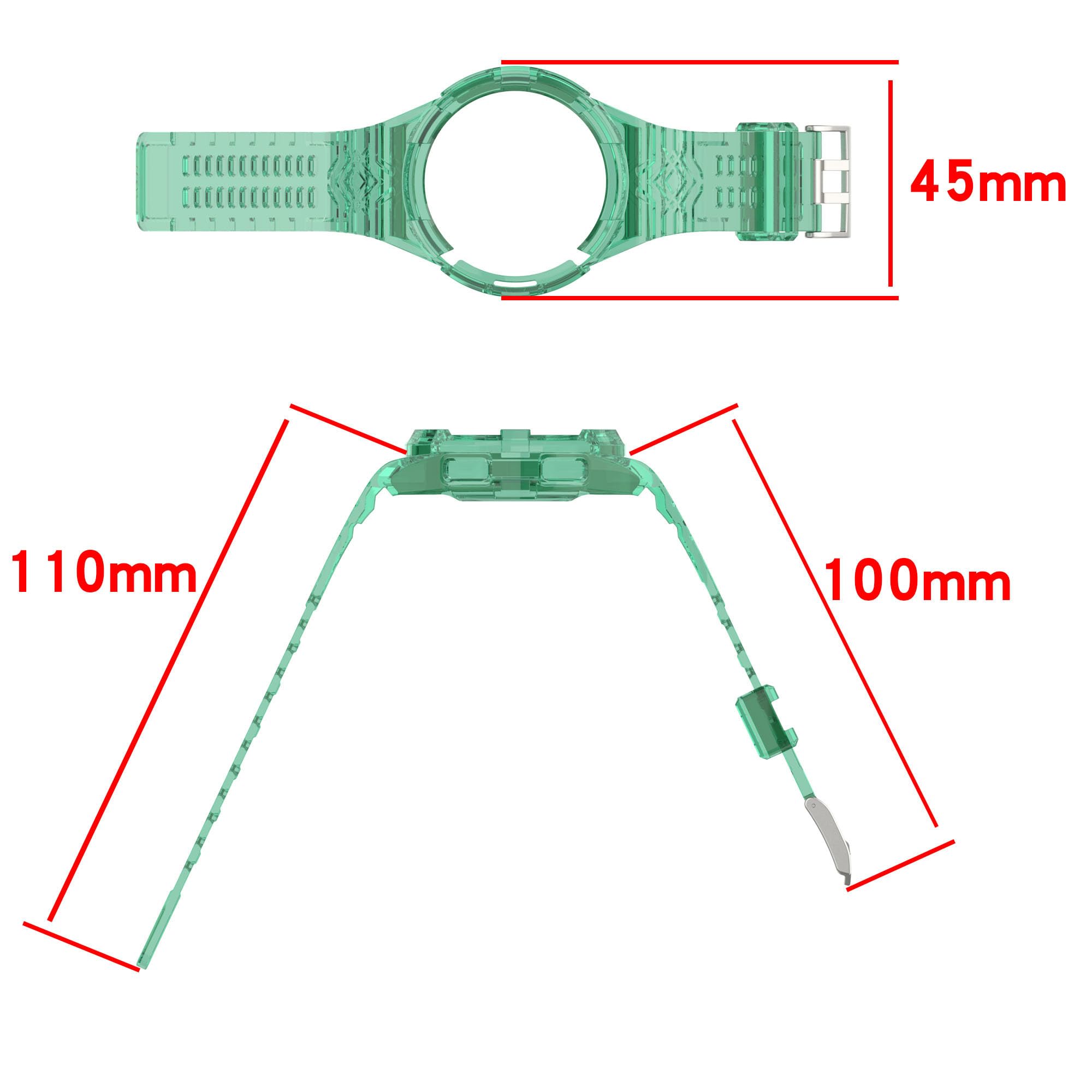 Senter Correa de repuesto de goma suave de liberación rápida para reloj inteligente Samsung Galaxy Watch 6 Classic de 43 mm y 47 mm