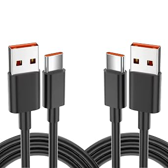 USB C Cable, Replacement for Roku Voice Remote Pro (2nd Edition), Kindle 10 Charger, Charging Cable 5 Feet, 2-Pack