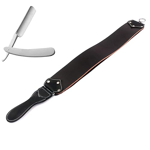 OdontoMed2011 - Sello afilador de calidad profesional, hecho de piel auténtica, 3.0 in de ancho, con cuchillas rectas ODM