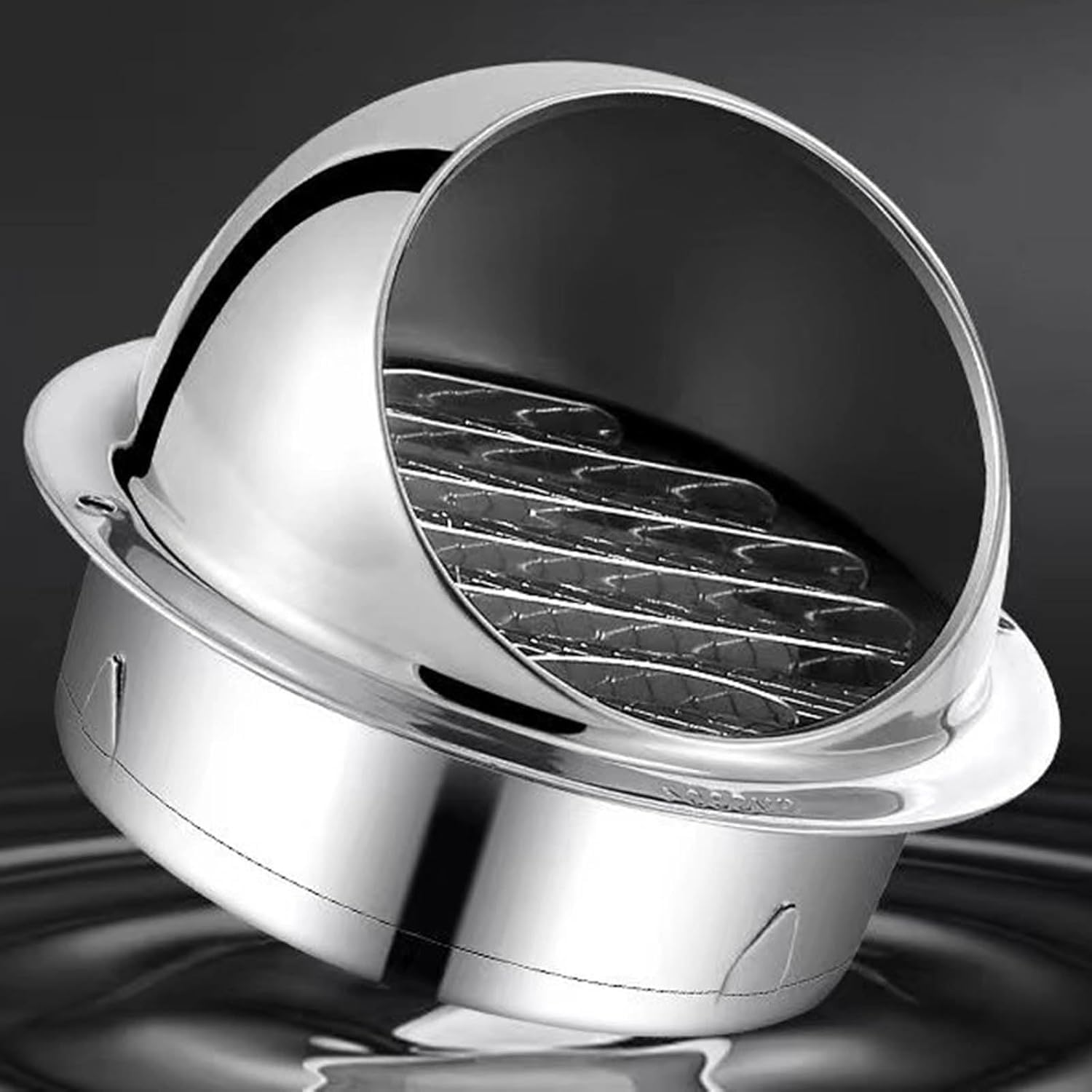 JvFbjLF Round Vent 304 Stainless Steel Exhaust Vent Thickened Air Outlet Suitable For Bathroom Kitchen(150mm)
