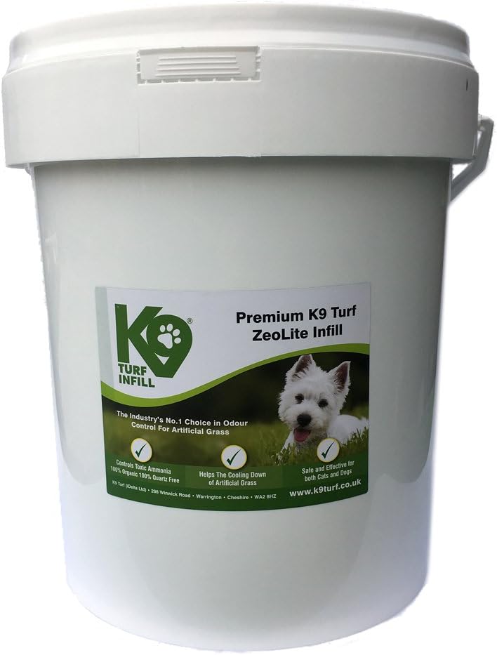K9 Turf 22.5KG Green ZeoLite Infill Artificial Grass For Dogs Odour Control And Controls Toxic Ammonia (Safe & Effective Infill for both Cats & Dogs)