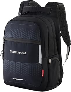 HARISSONS Speckle 40L Travel Laptop Backpack | Water-Resistant Dobby PU Polyester | Fits 15.6" Laptop | Rain Cover, Secret...