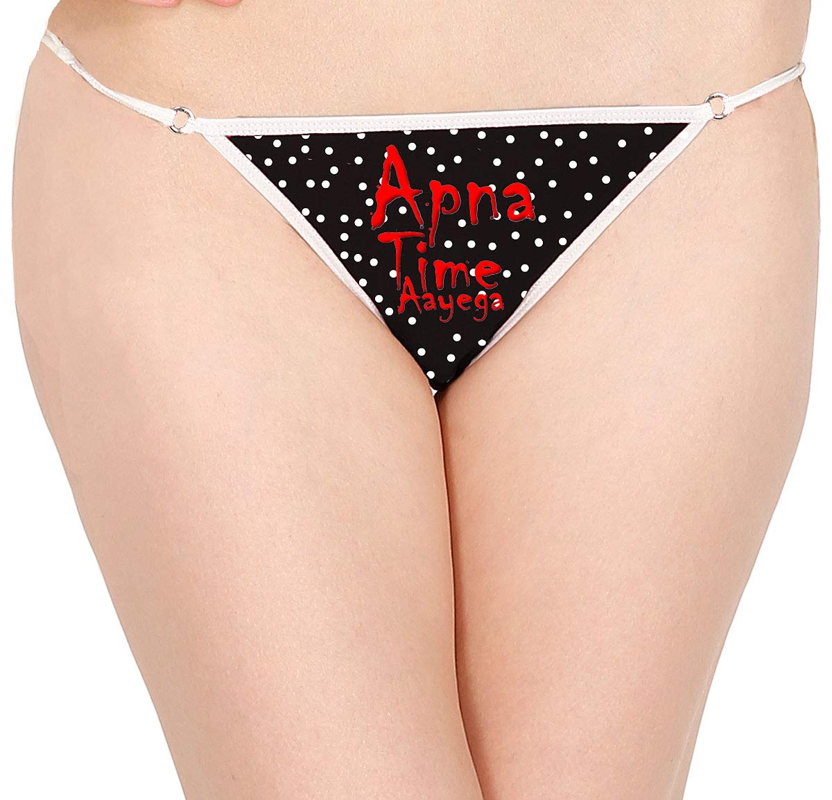 Lola Dola Women Ladies Girls Poly Amide Printed G-String Panty Set of 1 (Multicoloured, Free Size)