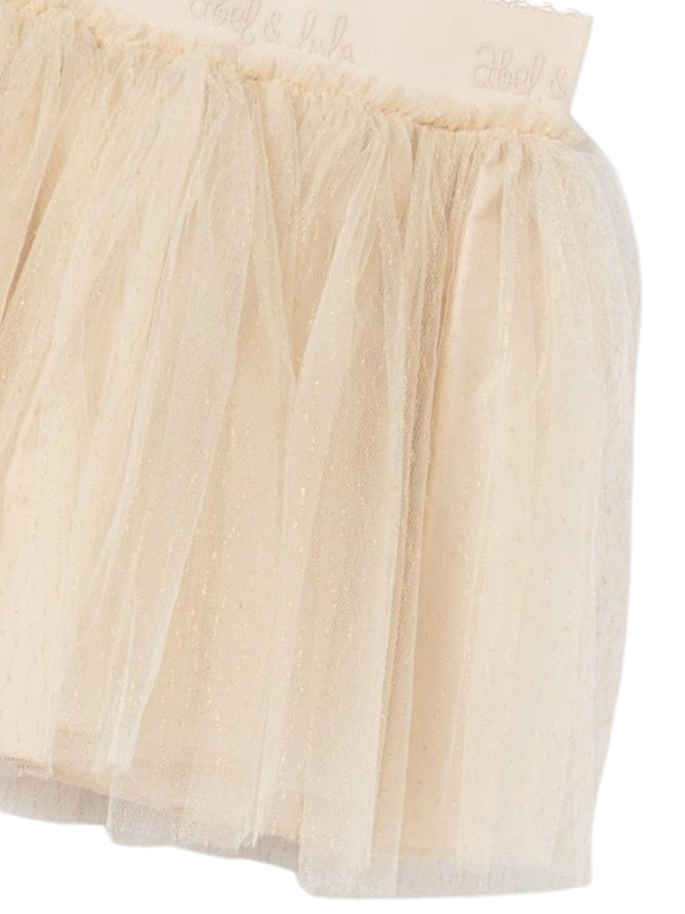 ABEL & Lula Gonna in Tulle Glitter con Pieghe ed Elastico in Vita. (IT, età, 8 Anni, Regular, Oro)