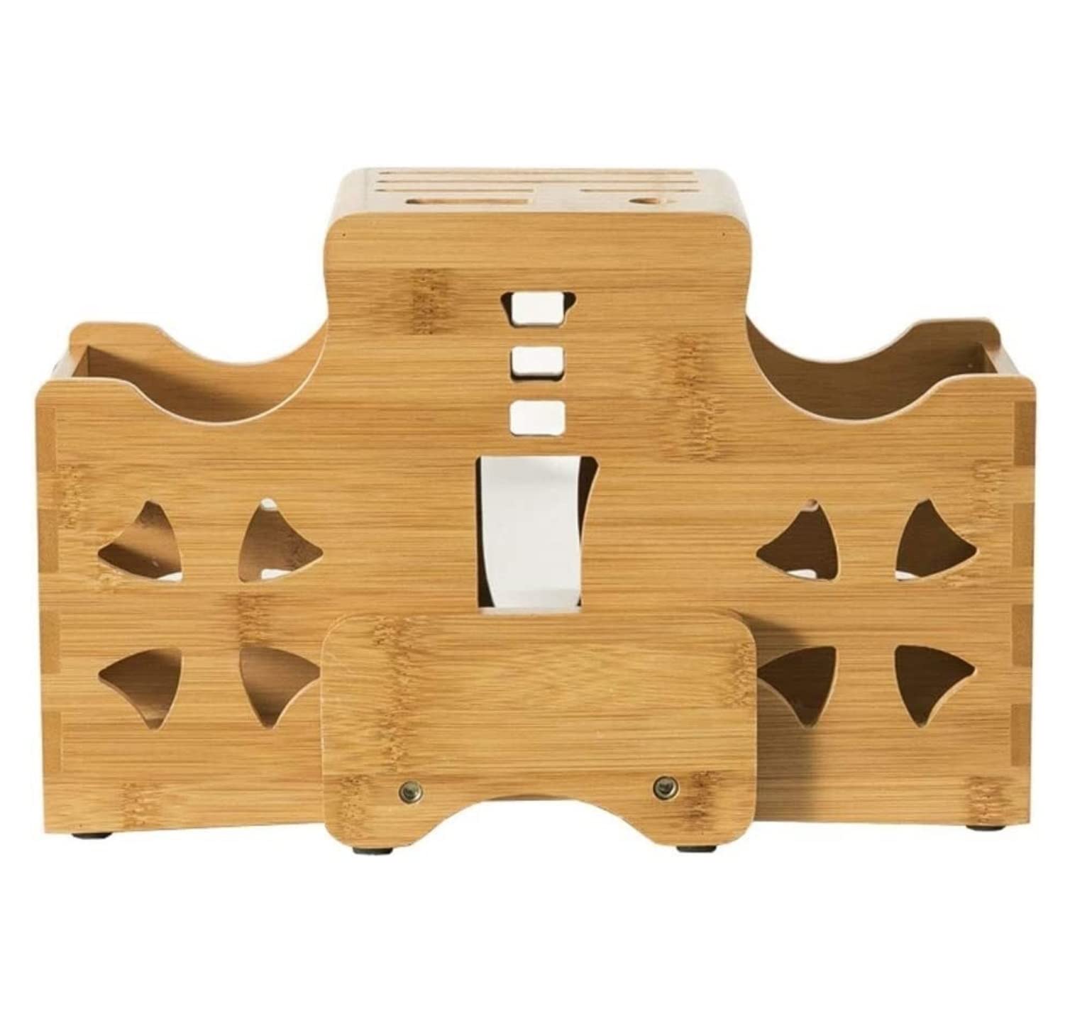 Bloque Cuchillos Cocina Estante Multifunción para Cuchillos De Bambú, Soporte Creativo para Bloques De Cuchillos, Herramientas De Cocina