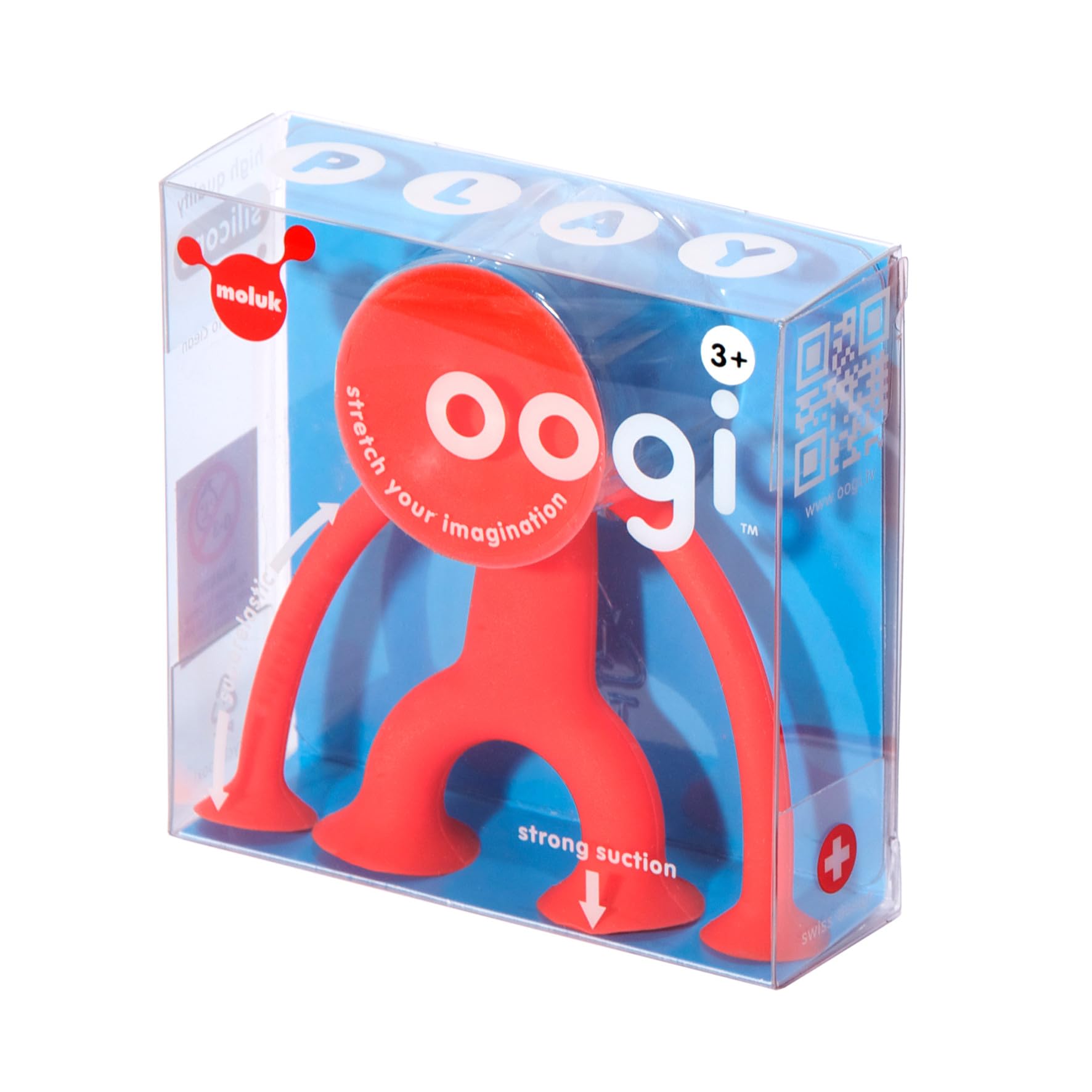 Fat Brain Toys Oogi Jr. by MOLUK - Red - Open-Ended Fidget Toy for Kids & Teens