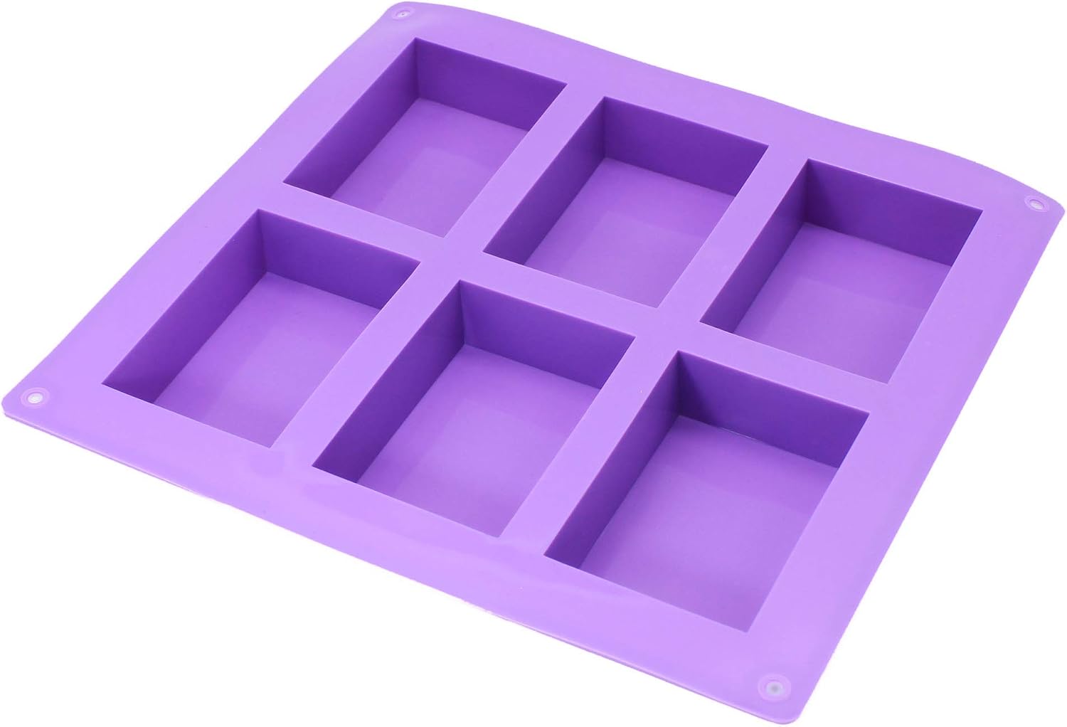 X-Haibei Plain Basic Rectangle Soap Mold Silicone HP Soap Lotion Bar Making Mould Supplies