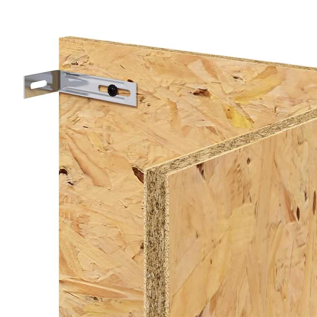 Terrario base de terrario marrón 100 x 50 x 50 cm OSB terrario de madera para interior y exterior, jaula de reptiles para tortuga, lagartija, serpiente, araña, escorpión, escarabajo, rana con