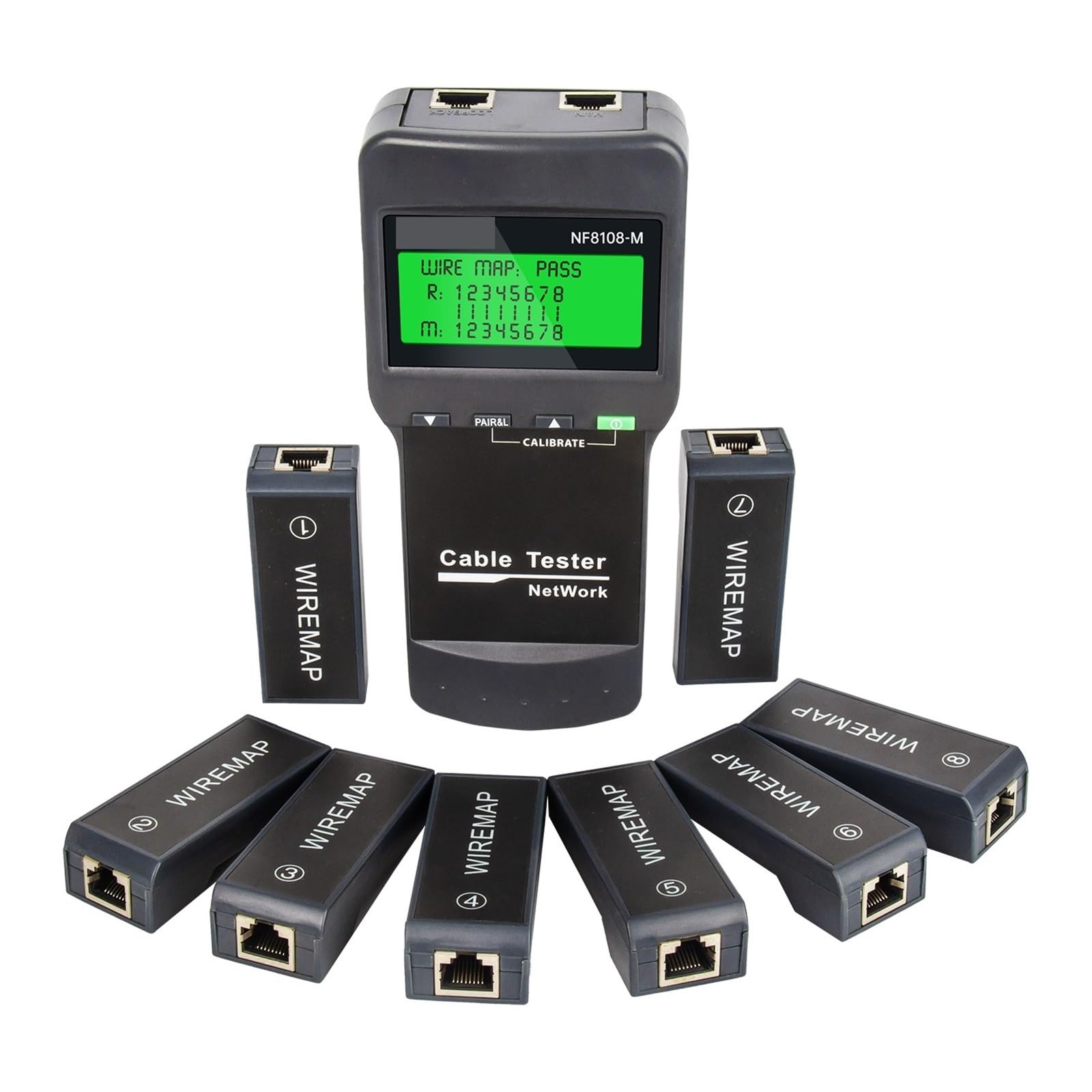 Tester per cavi di rete, Tester Per Cavi Di Rete, Con Display LCD Strumento Tracciamento Della Misurazione Lunghezza Multifunzionale,per cavo di rete