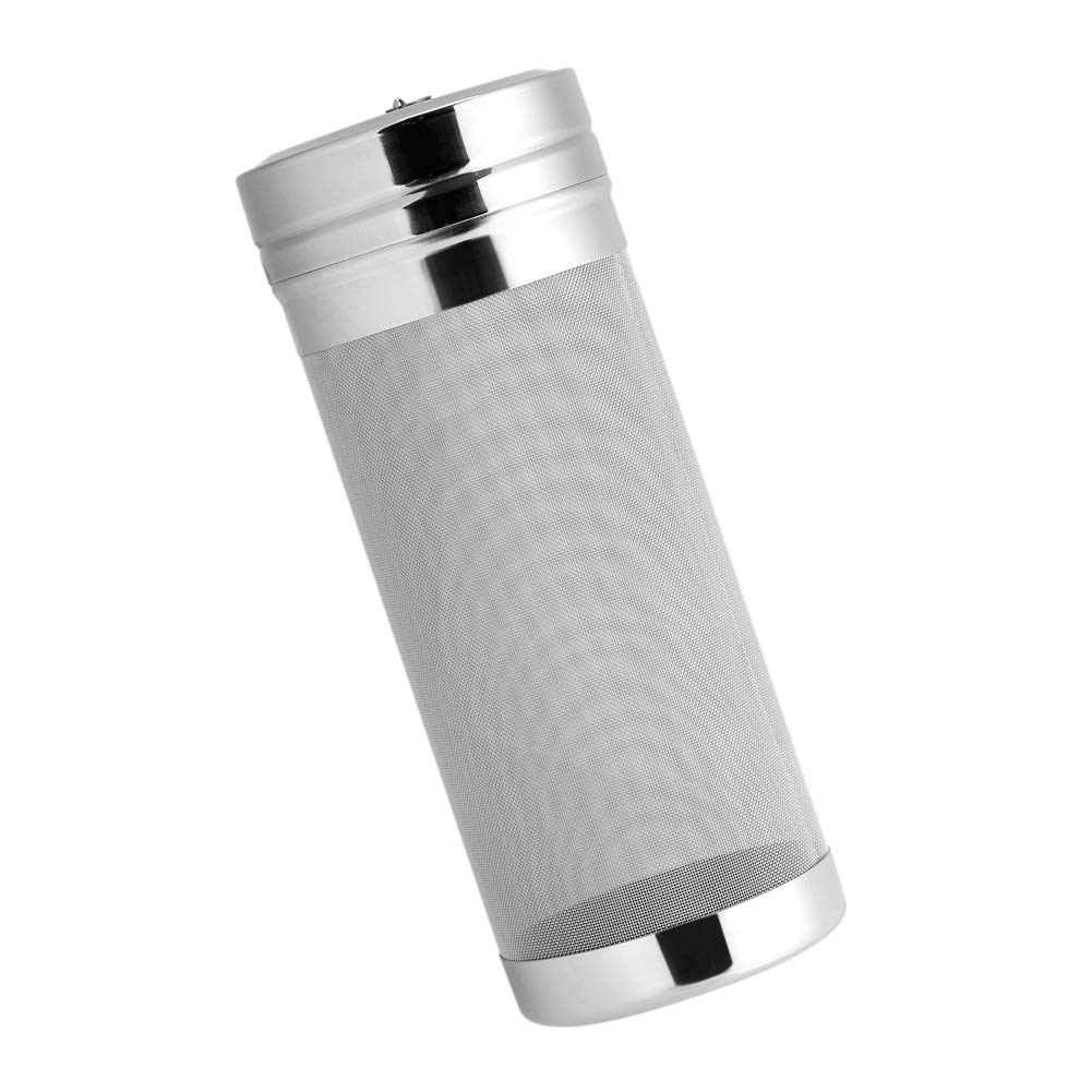 Filtro per tramoggia a Secco Birra, 300 Micron in Acciaio Inossidabile Brewing Mesh Keg Setaccio Bollitore Birreria Casalinga Luppolo Birra Brew Cartuccia Caffè Fatto Casa Tramoggia Secca Cestino