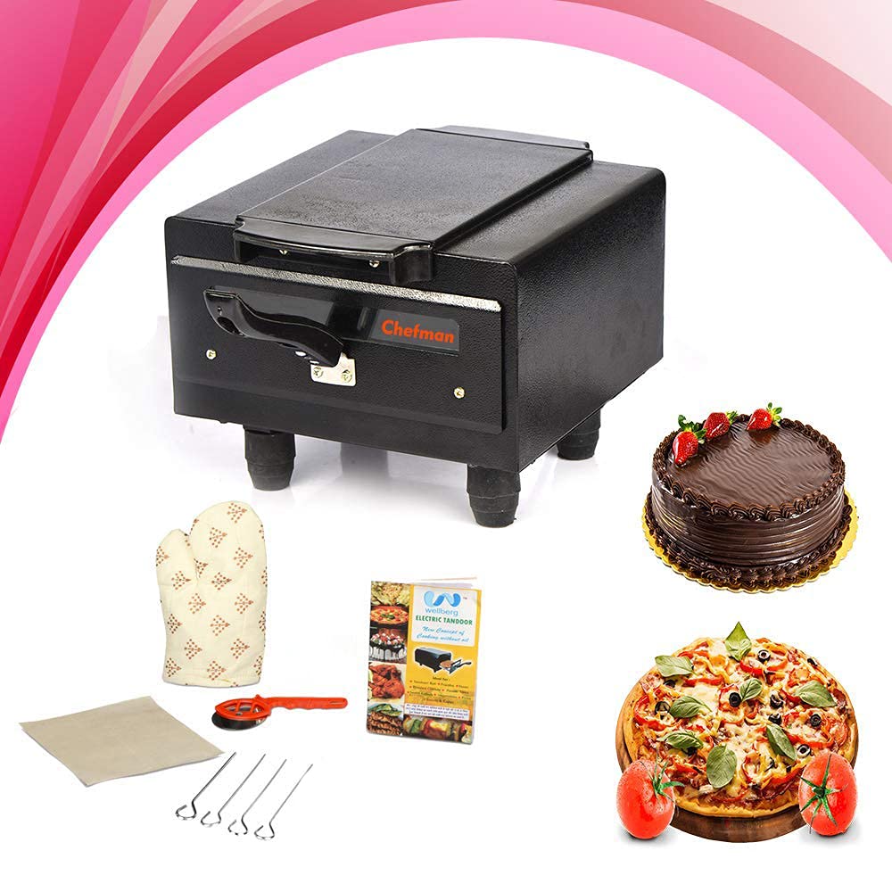 Chefman Electric Tandoor (10 inch) Perfect Addition to Your Kitchen with Accessories Made in India-image-29