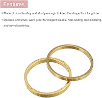 Vista 4 de MECCANIXITY Aretes redondos con cuentas, anillos de eslabones circulares para hacer joyas