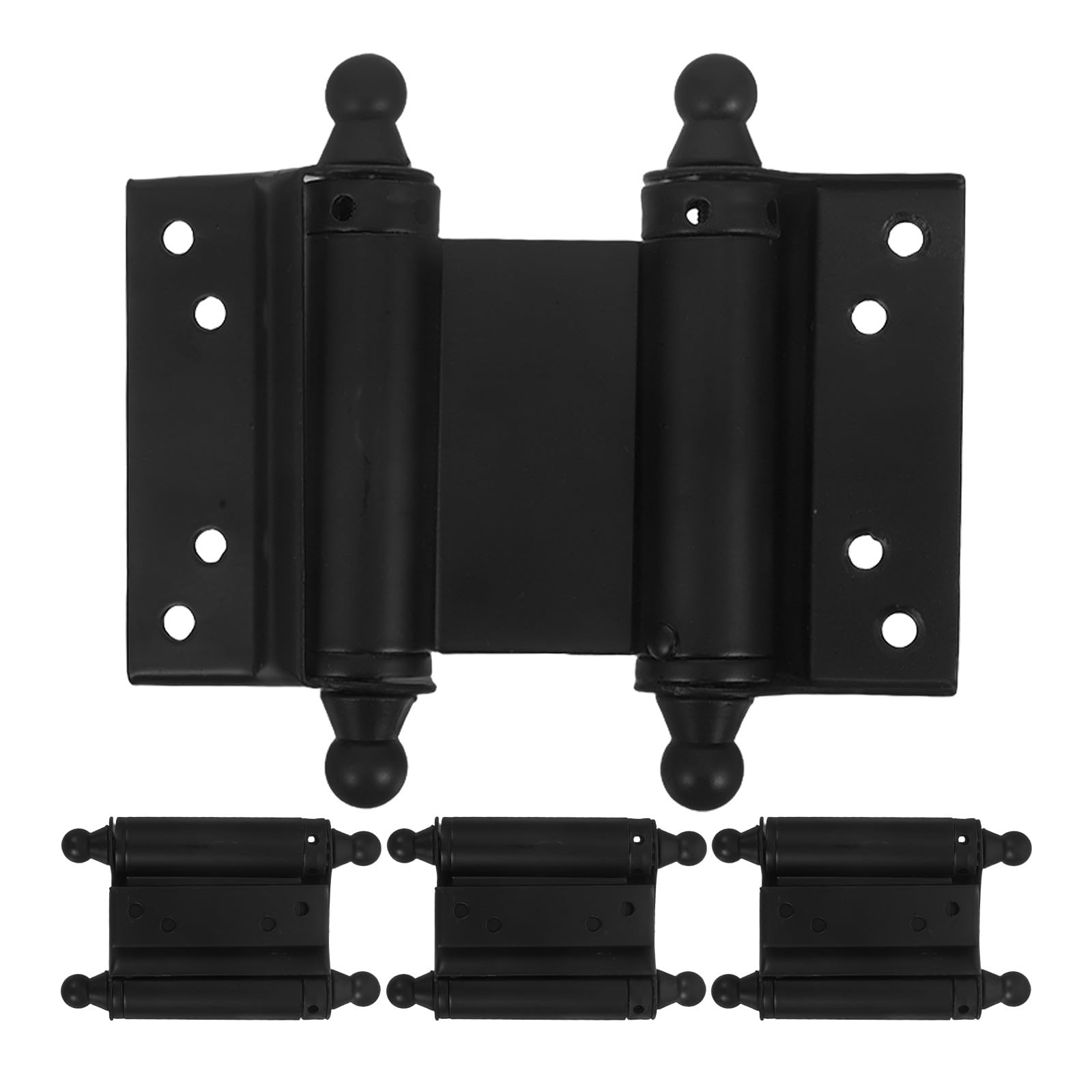 BETOOKY Cerniere per Porta in Acciaio Inossidabile Doppia Molla 4 Pezzi, Chiusura Automatica, Angolo Regolabile, Adatte per Porte Interne ed Esterne