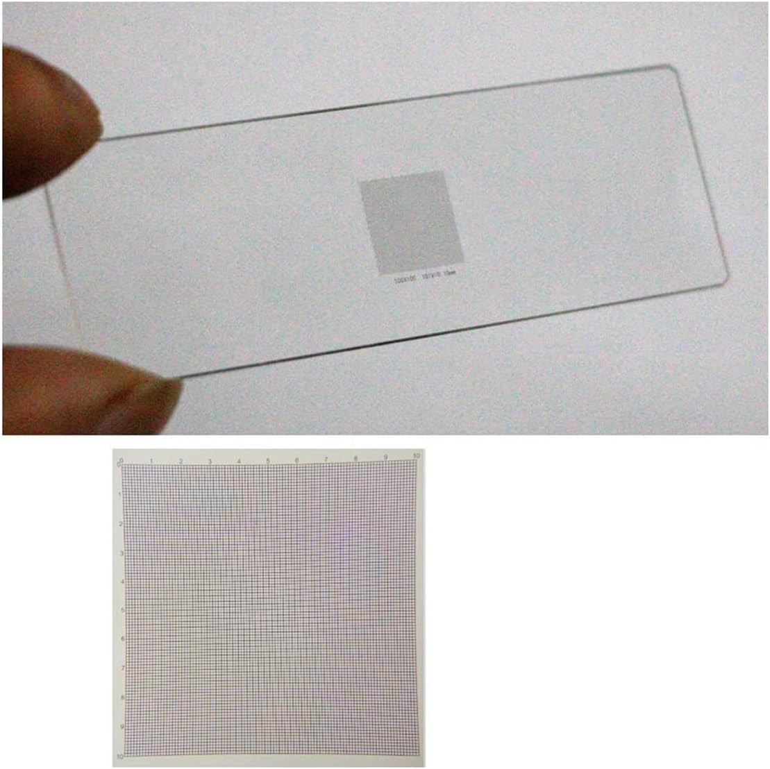 Lab Microscope Accessories Microscope Stage Micrometer Slide Optical Measuring Tool Measurement for Video Microscopio(951.T)