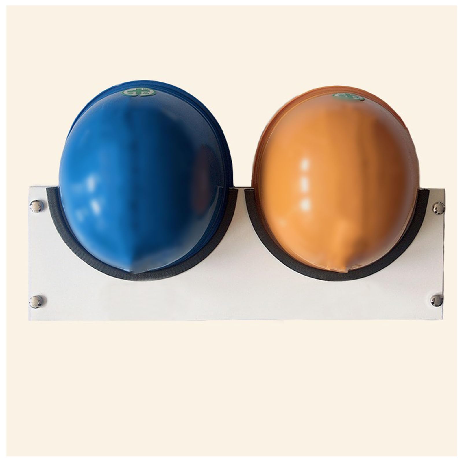 Générique Porte-Casques de Chantier Étagère de Rangement, Support de Fixation pour Casques de Chantier Rack Mural pour Sites de Travail, Porte-Casques de Chantier pour Construction