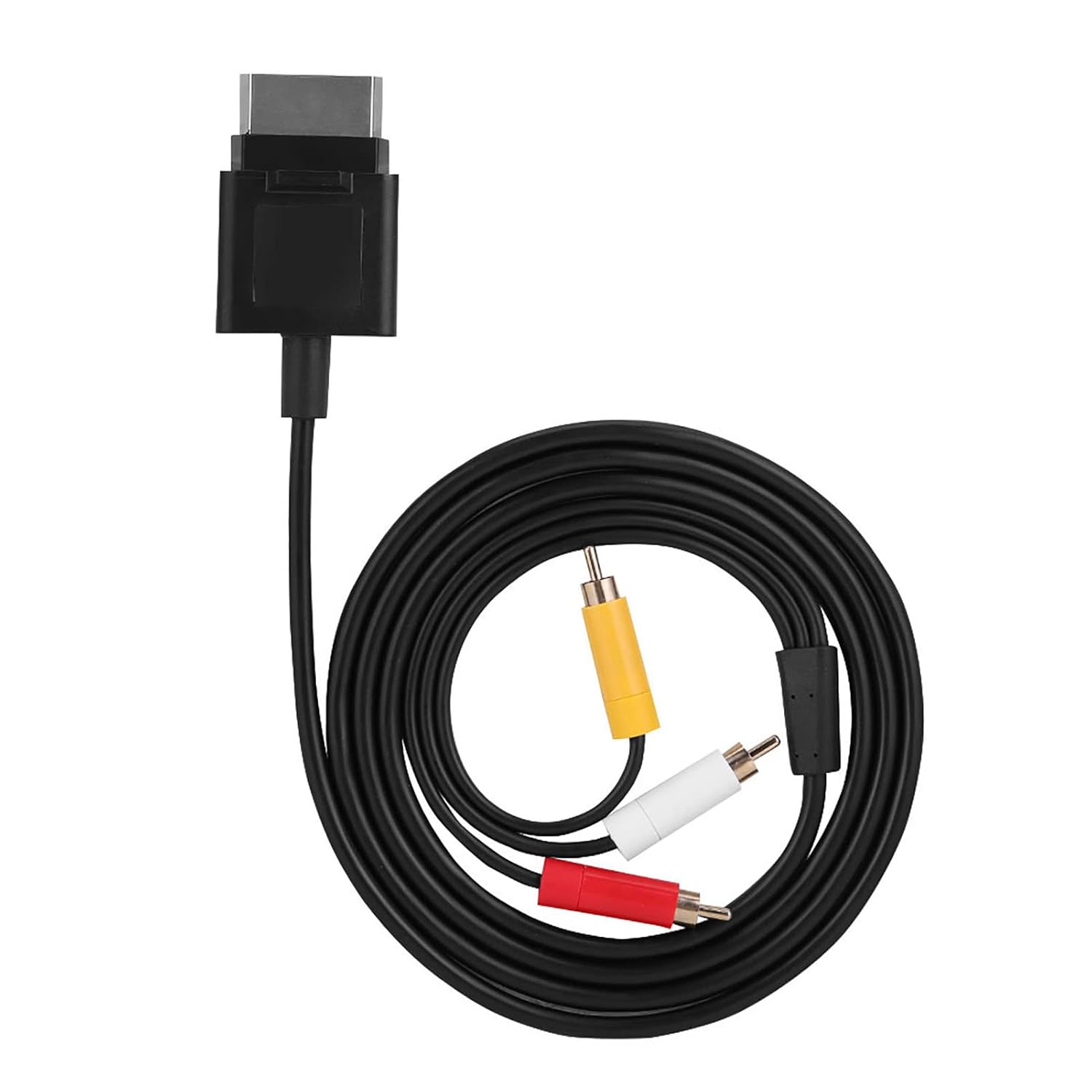 1.8m AV Cable, Component ABS Cord for Xbox 360 Slim, Audio Video Cord for Game Players Replacement 1.8m AV Cable, Component ABS Cord for Xbox 360 Slim, Audio Video Cord for Game Players Replacement