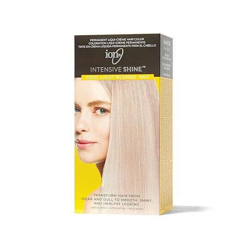 Ion Intensive Shine - Kit de tinte para el cabello, rubio claro fresco 9NV, rubio claro frío 9NV