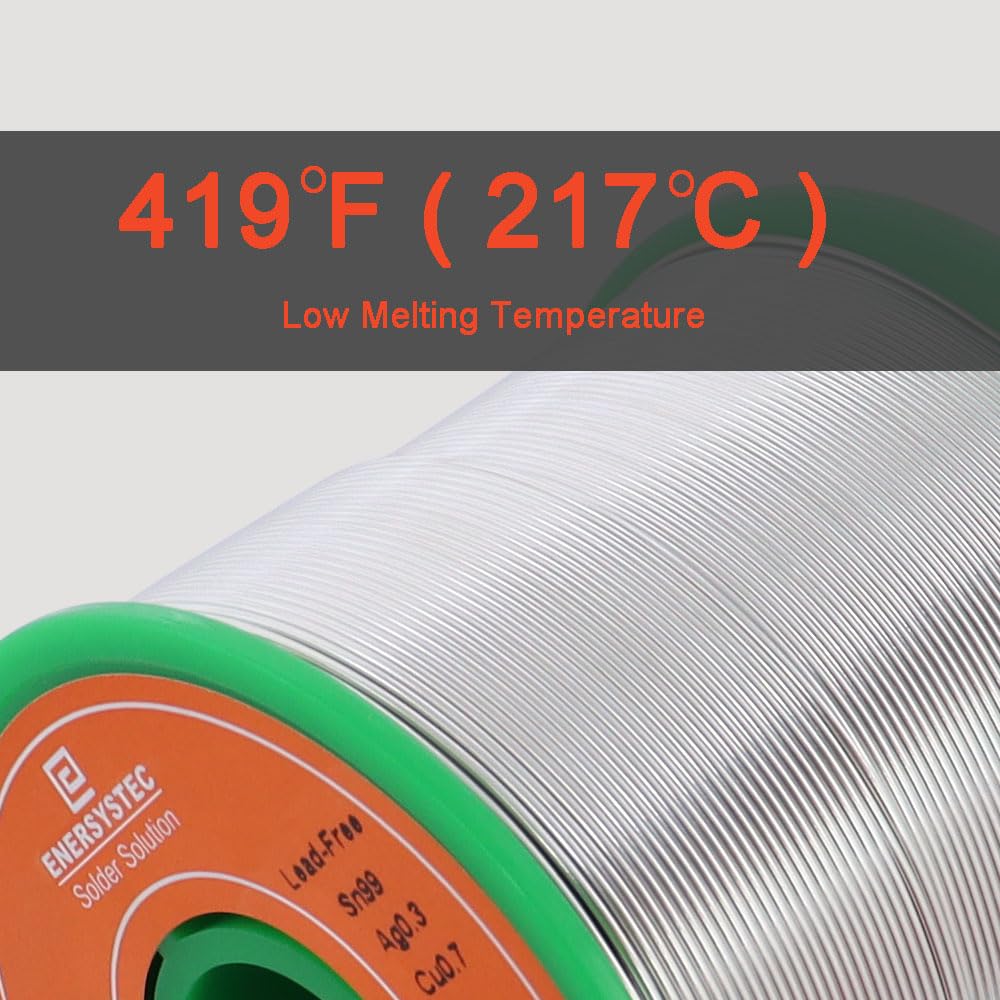 Alambre de soldadura sin plomo 1 libra núcleo de colofonia 0.6 mm de calibre delgado soldadura electrónica 0.02 diámetro alambre de soldadura eléctrica fino desplomo aleación eléctrica Sn99 Ag0.3