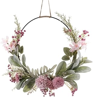 SOIMISS Summer Door Wreath, 41 cm Door Wreath Decoration, Door Wreath Spring, Dried Flower Wreath, Artificial Wreath Decoration, Wall Wreath, Door Wreath, Door Wreath, All Season, Door Decoration
