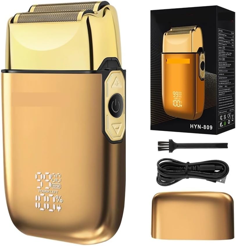 Hair Clipper Hair Cutting Professional Beard Trimmer Barber Shop Machine Electric Men's Clippers 809(Golden)