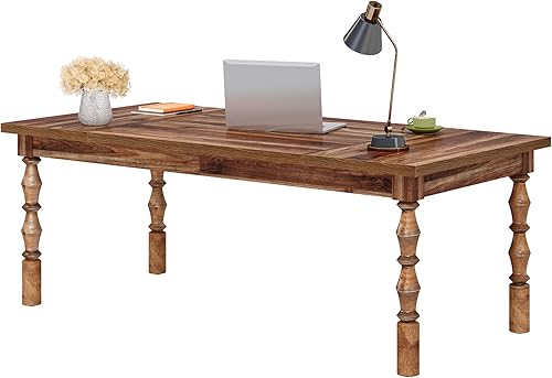 Miniatura 9 de Tribesigns Escritorio grande de oficina ejecutiva, escritorio moderno de granja de 62.2 pulgadas, mesa de escritura de estudio de mediados de siglo,