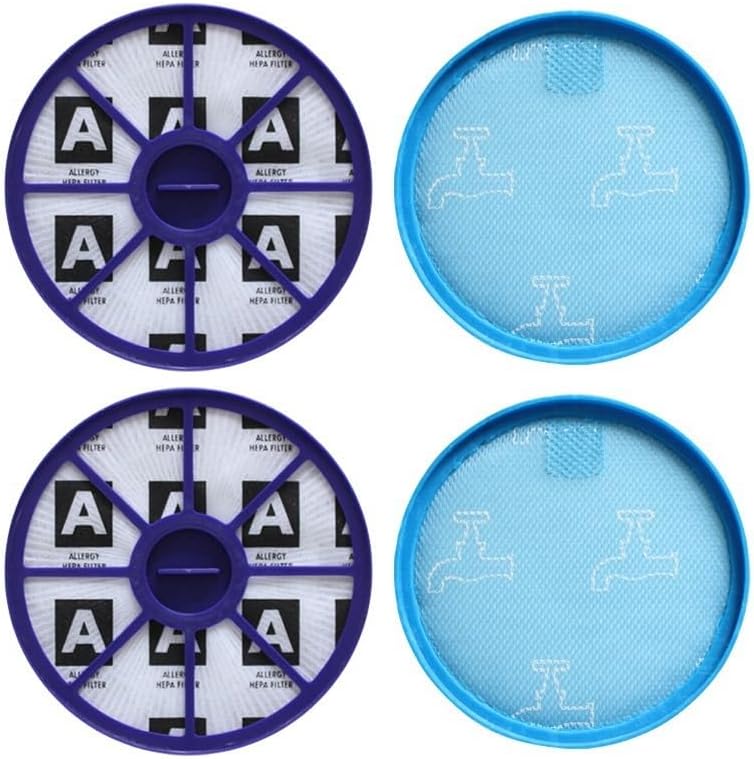 Front & Back HEPA Filter Kit for Dyson DC19 DC20 DC21 DC29 Pre & Post Upper & Lower Motor Vacuum Cleaner Part (Color : Purple blue)