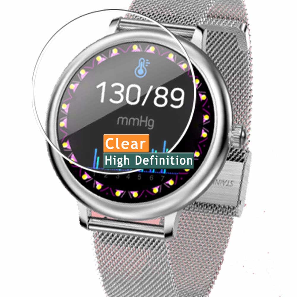 VaxsonVaxson 3-Pack Screen Protector, compatible with BOZLUN CF80 1.08" Smart Watch Smartwatch TPU Film Protectors Sticker [ Not Tempered Glass ]