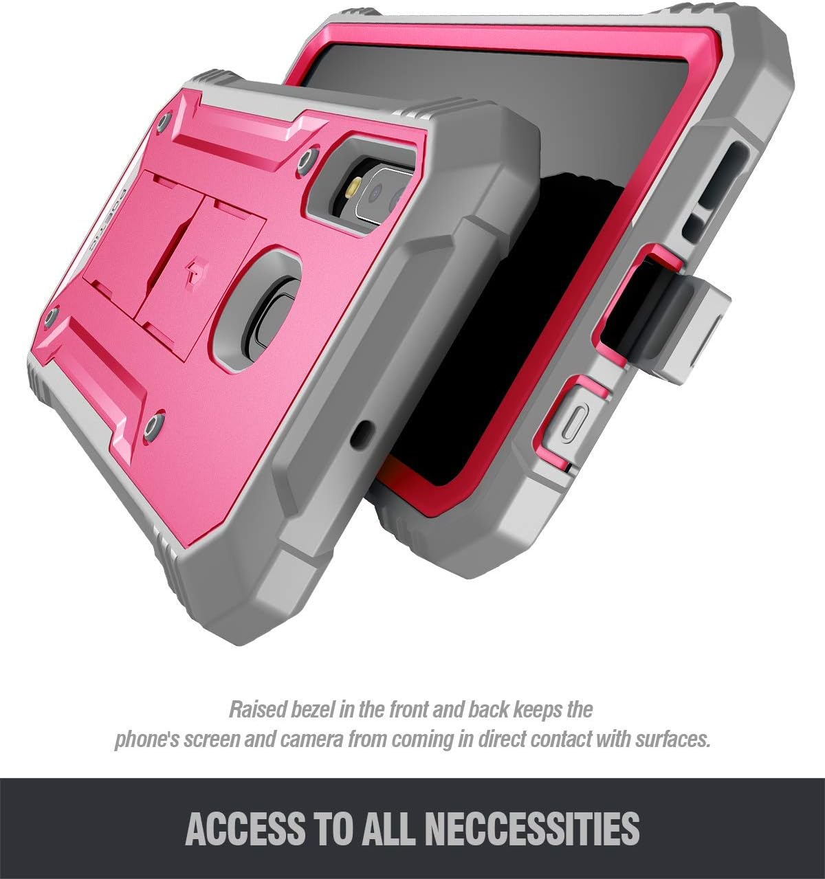 Hоt Dеаlѕ Galaxy A20 Rugged Case with Kickstand, Galaxy A30 Case, Poetic Full-Body Dual-Layer Shockproof Protective Cover, Built-in-Screen Protector, Revolution,Defender Case for Samsung Galaxy A20 /A30, Pink