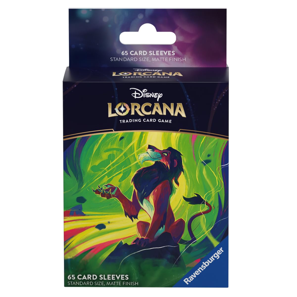 Amazon.com: Ravensburger Disney Lorcana TCG Card Sleeves Featuring Scar –  Vengeful Lion by Dominik Mayer | 65 Protective Sleeves for TCG Decks