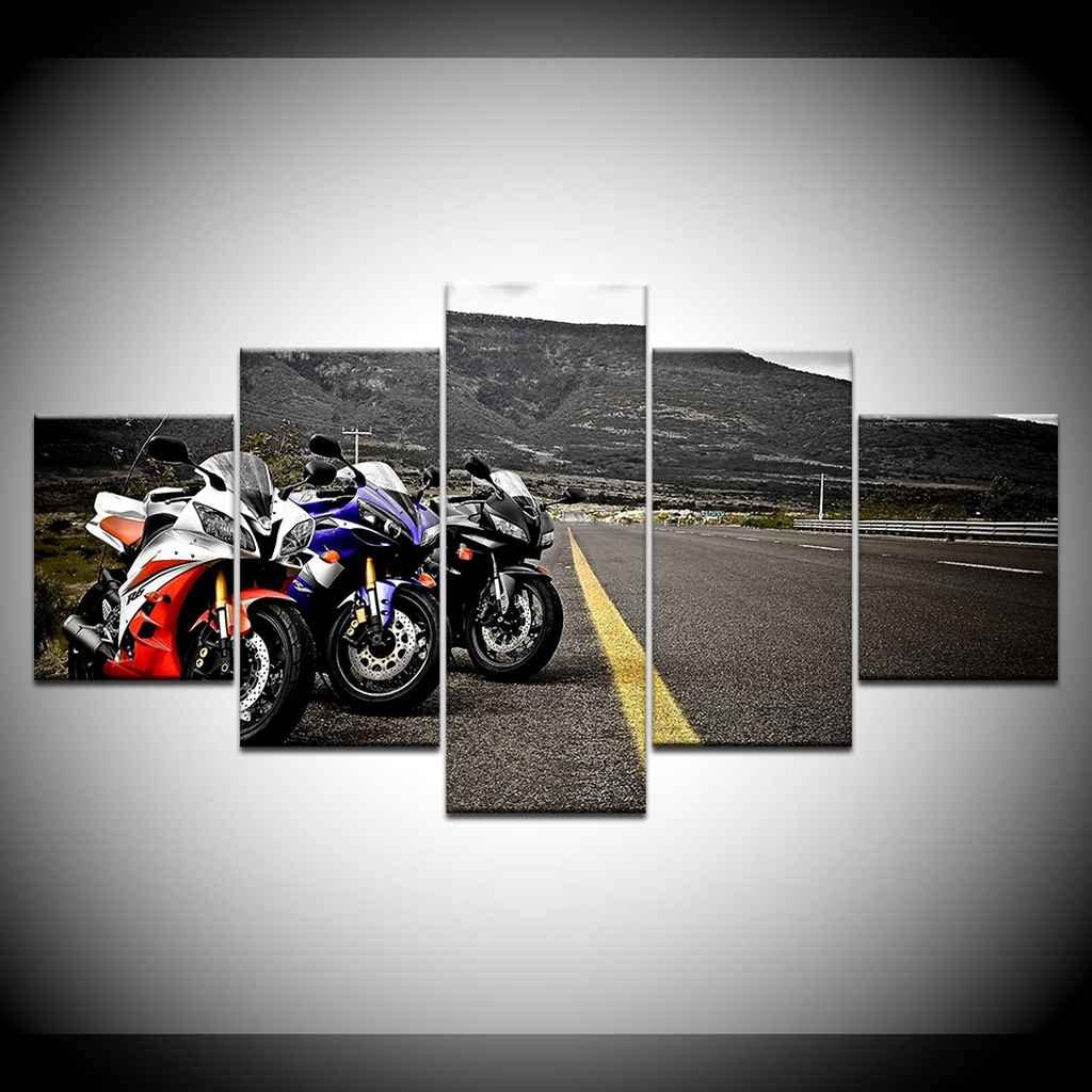Poster su tela per motociclisti, con stampa artistica da parete, per camera da letto, stile moderno, 30 x 45 cm